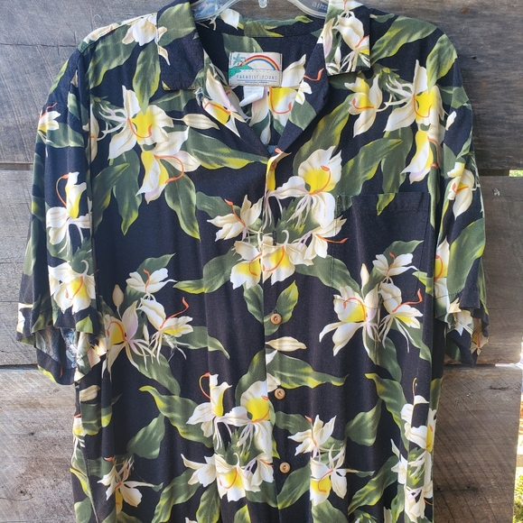 Paradise Found Other - Vintage Paradise Found Hawiian Tropical Casual Shirt XL
